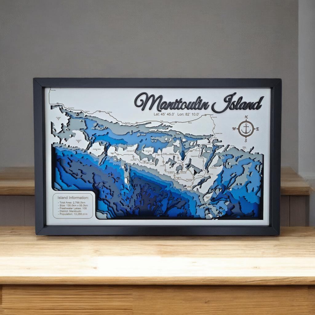 manitoulin island bathymetric portrait