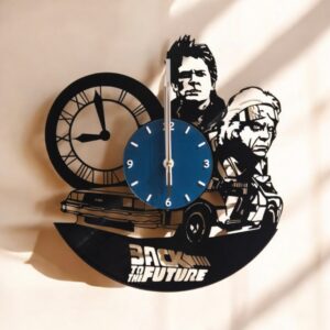 back to the future vinyl wall clock
